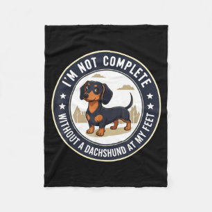 Dachshund Wiener Dog Fleece Blanket