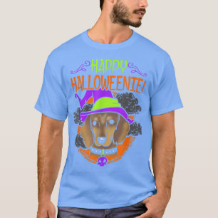 Dachshund Wiener Dog Halloween Happy Halloweenie T-Shirt