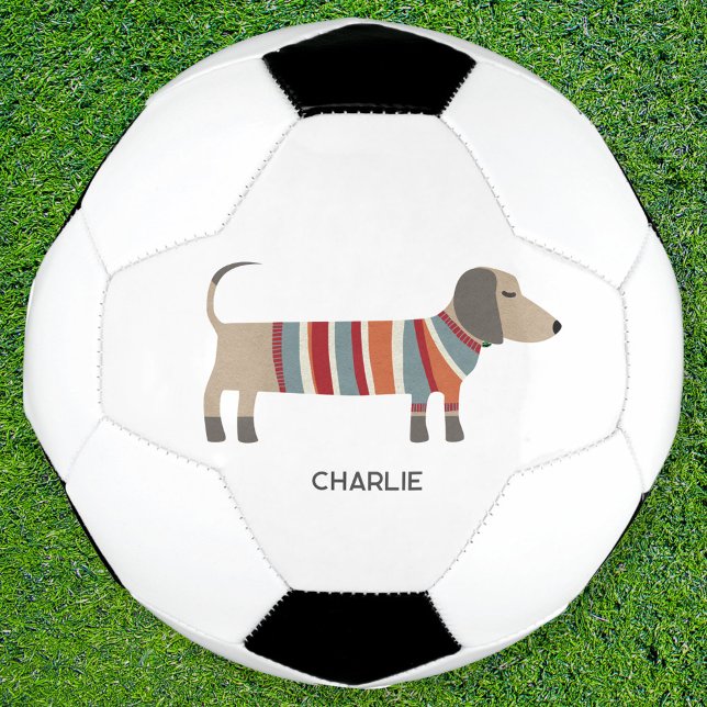 Dachshund Wiener Dog Personalised Football (Creator Uploaded)