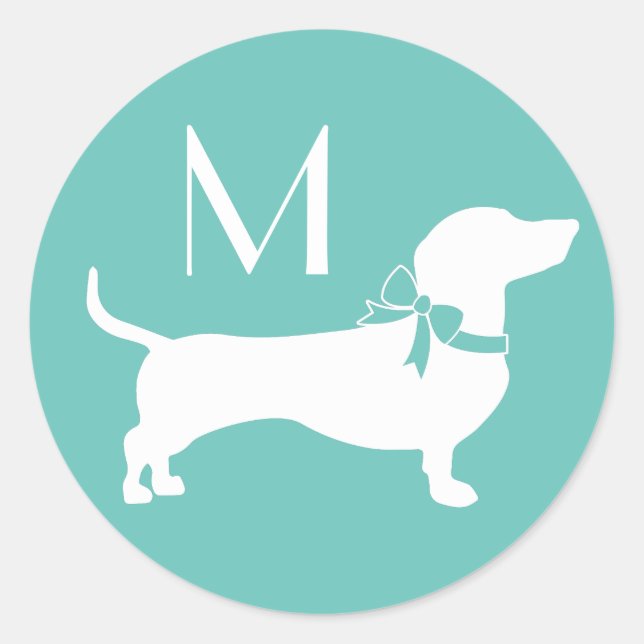 Dachshund Wiener Dog Puppy Classic Round Sticker (Front)