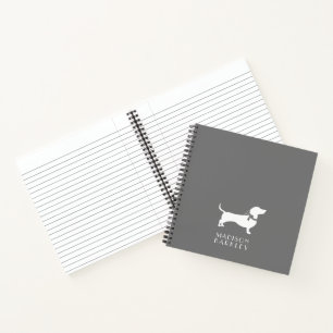 Dachshund Wiener Dog Puppy Notebook