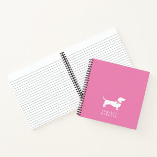 Dachshund Wiener Dog Puppy Notebook