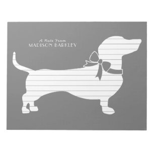 Dachshund Wiener Dog Puppy Notepad