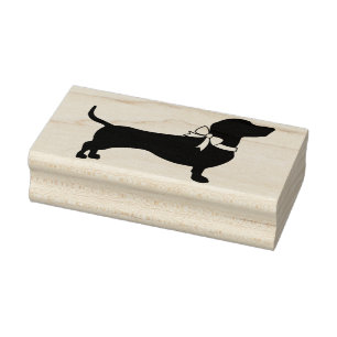 Dachshund Wiener Dog Puppy Rubber Stamp