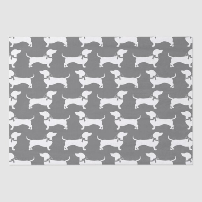 Dachshund Wiener Dog Puppy Tissue Paper (Front)