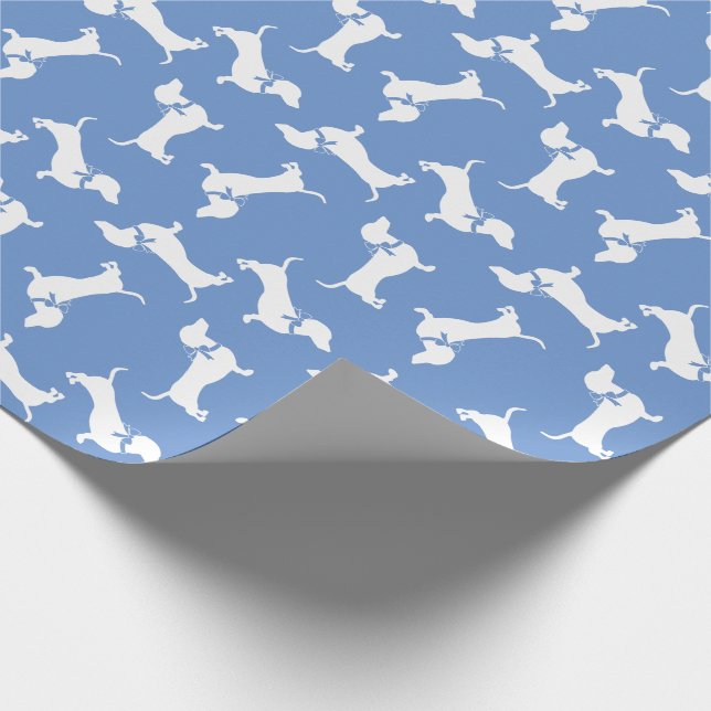 Dachshund Wiener Dog Puppy Wrapping Paper (Corner)