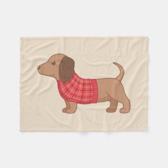 dachshund fleece blanket