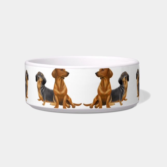 Dachshund Wiener Dogs Pet Bowl (Front)