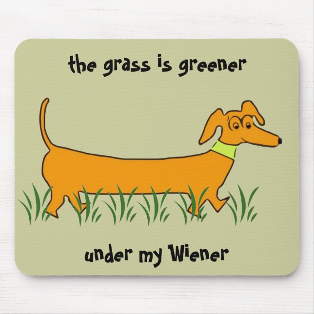 Dachshund Wiener Mouse Mat (Front)