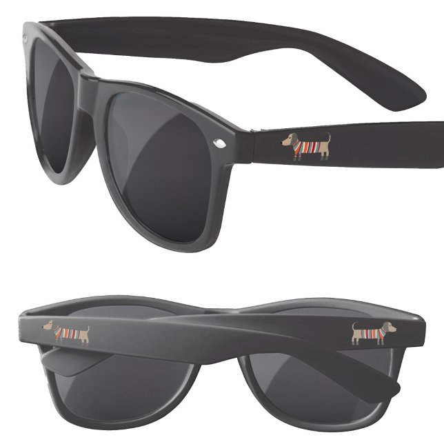 Dachshund Wiener Sausage Dog Fun Sunglasses (Fun Dachshund Wiener Sausage Dog sunglasses for animal lovers)