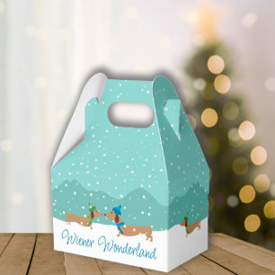Dachshund Wiener Wonderland Christmas Gift Box