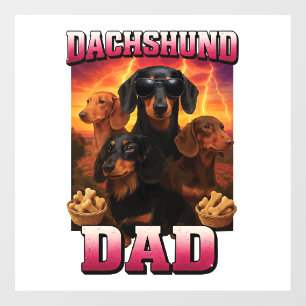 Dachshund window cling