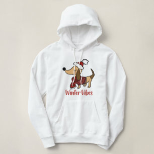 Dachshund Winter Dog Hoodie