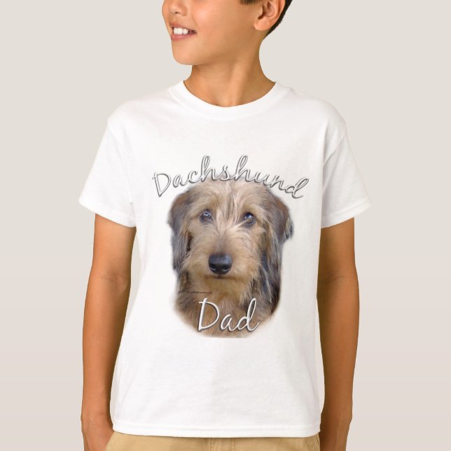 Dachshund (wirehaired) Dad 2 T-Shirt (Front)