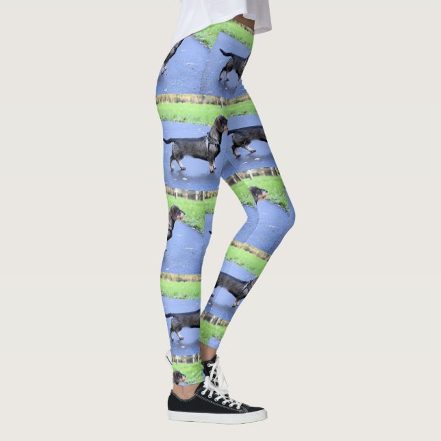 dachshund wirehaired full leggings (Right)