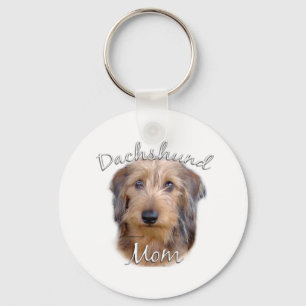 Dachshund (wirehaired) Mum 2 Key Ring