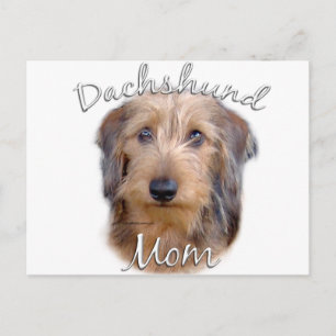 Dachshund (wirehaired) Mum 2 Postcard