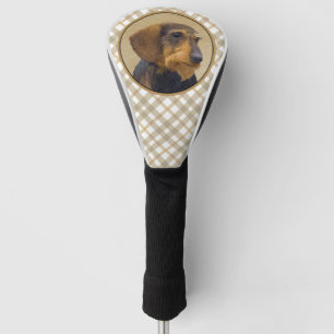 Dachshund (Wirehaired) Painting Original Dog Art Golf Head Cover