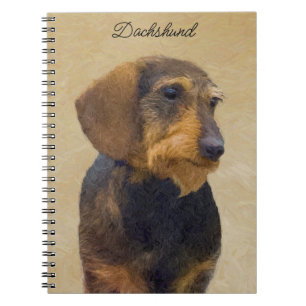 Dachshund (Wirehaired) Painting Original Dog Art Notebook