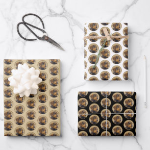 Dachshund (Wirehaired) Painting Original Dog Art Wrapping Paper Sheet