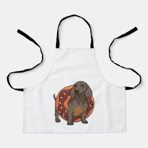 Dachshund with Donut Apron