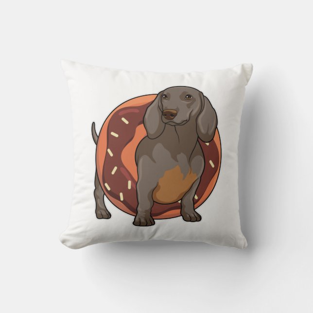 Dachshund with Donut Cushion (Front)