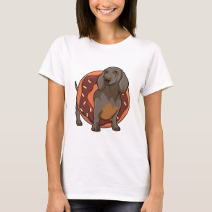 Dachshund with Donut T-Shirt