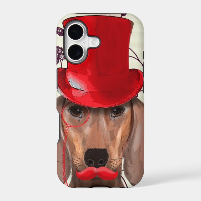 Dachshund With Red Top Hat (Back)