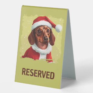 Dachshund With Santa Claus Outfit - Christmas 1
