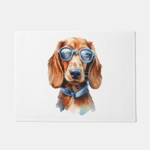 Dachshund with Sunglasses Doormat