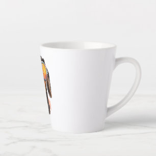 Dachshund with Sunglasses  Latte Mug