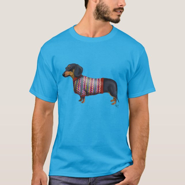 Dachshund With Woolly Sweater (Front)