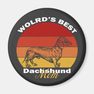 Dachshund - World's Best Dachshund Mum T-Shirt Magnet