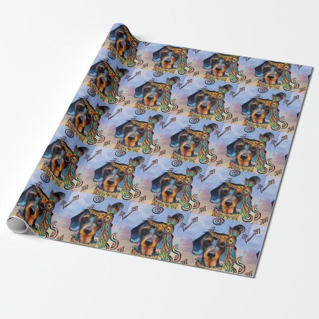 DACHSHUND   WRAPPING PAPER (Unrolled)