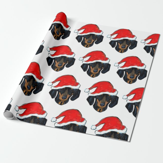 DACHSHUND WRAPPING PAPER (Unrolled)