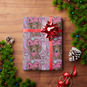 Dachshund wrapping paper