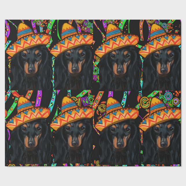 DACHSHUND            WRAPPING PAPER (Seam)