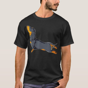 Dachshund Yoga T shirt Namaste Spiritual Meditatio