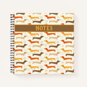 Dachshunds and Polka Dots Notebook