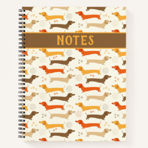 Dachshunds and Polka Dots Notebook