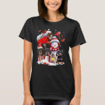 Dachshunds And Snowman Postal Worker Merry Christm T-Shirt<br><div class="desc">Dachshunds And Snowman Postal Worker Merry Christmas Xmas</div>