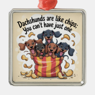 Dachshunds Are Like Chips; You Can’t Have Just One Metal Tree Decoration