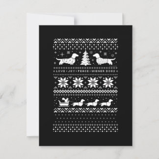 Dachshunds Christmas Card