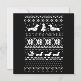 Dachshunds Christmas Card