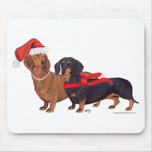 Dachshunds Christmas Mouse Mat