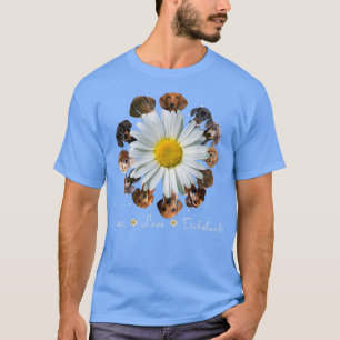 Dachshunds Dogs Peace Love Daisy Dachshunds Mum  T-Shirt