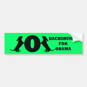 dachshunds for Obama Bumper Sticker