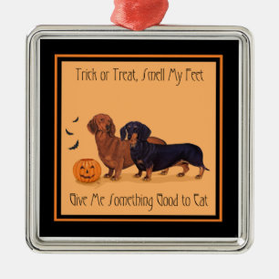 Dachshunds Halloween Metal Tree Decoration