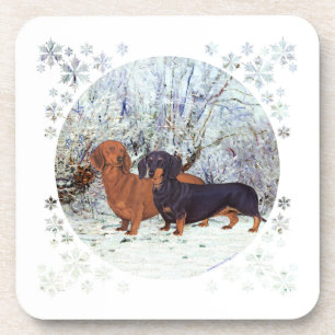 Dachshunds in the Snow Coaster