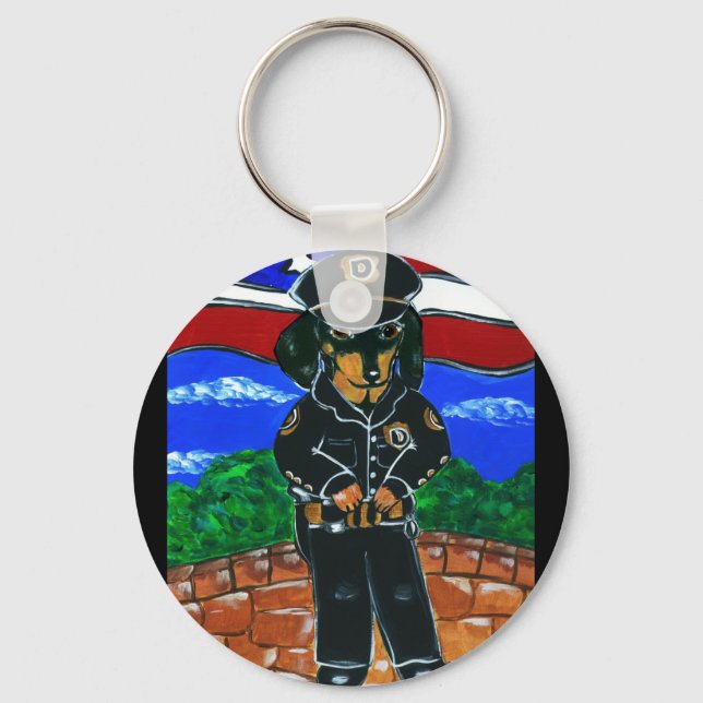 Dachshunds Key Ring (Front)